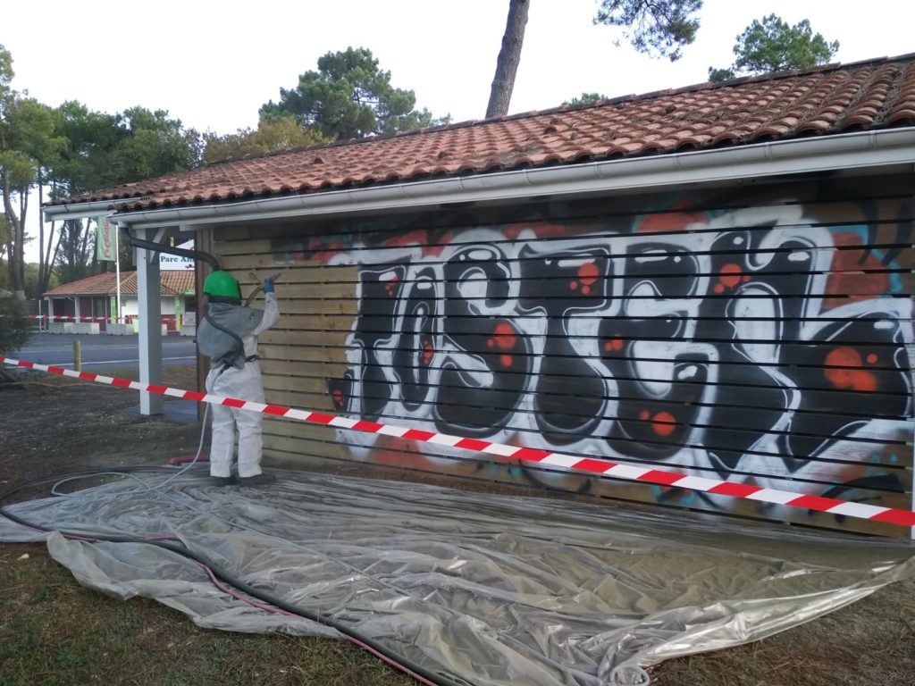 Entreprise traitement tags graffitis