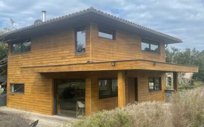 Nettoyage bardage bois d’une villa à Messanges (40)