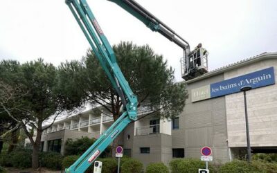 Peinture d’une façade d’entreprise à Arcachon